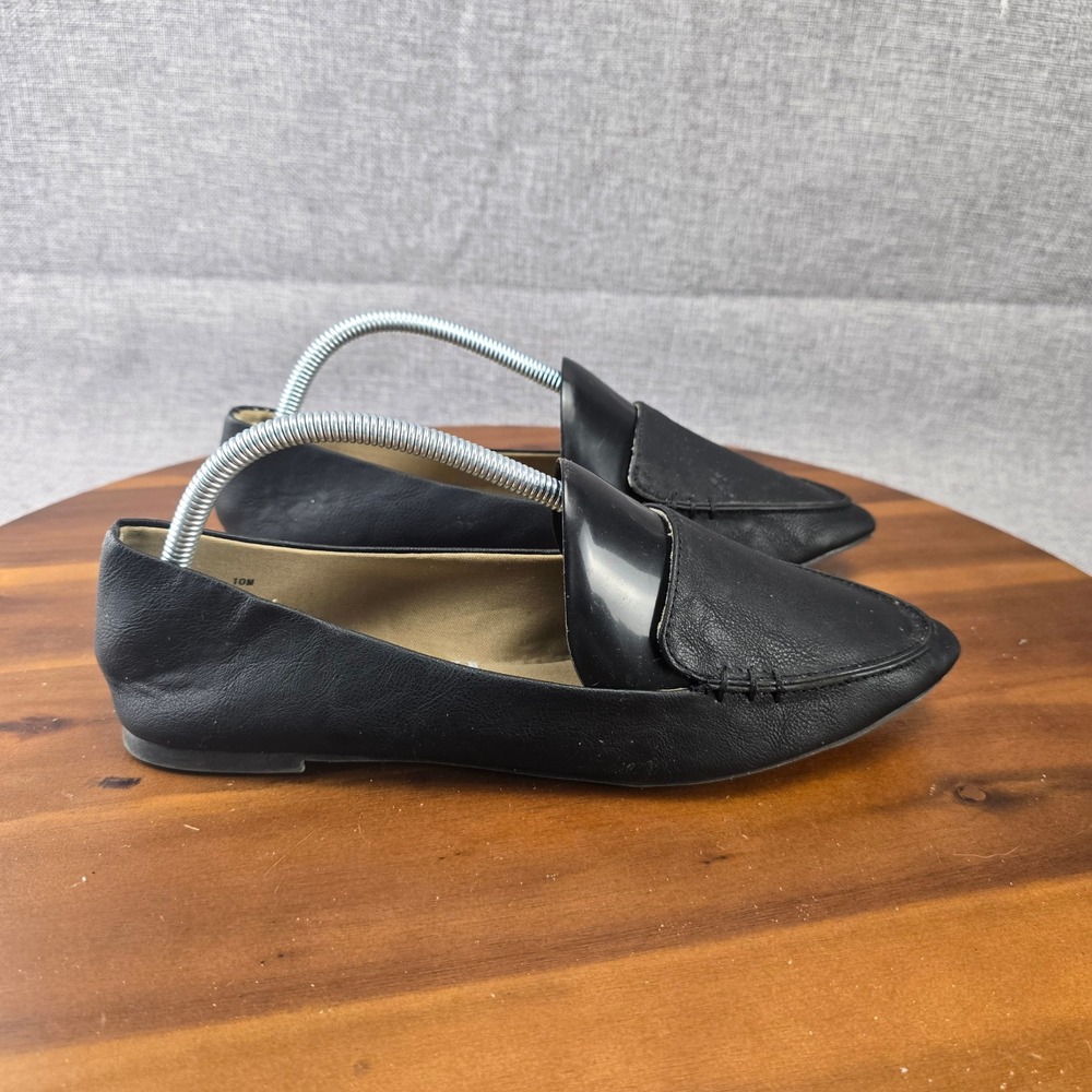 Maurices Black Loafers Women's Pointed Toe Slip On Classic‎ Comfort Dress Shoes